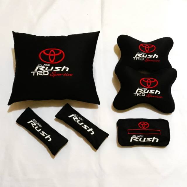 All new rush trd bantal mobil toyota all new rush trd sportivo aksesoris interior mobil rush