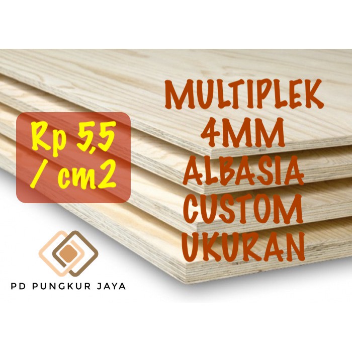 TRIPLEK / MULTIPLEK 4MM ALBASIA UKURAN CUSTOM