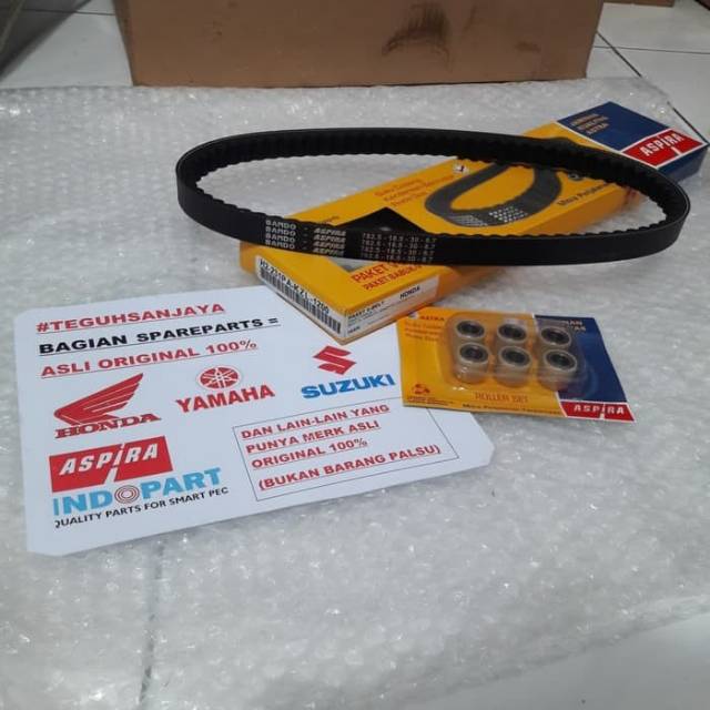 Van Belt V-Belt V Belt Set + Roller Beat Fi Spacy Fi Scoopy Fi Vario 110 Fi Asli Original Aspira