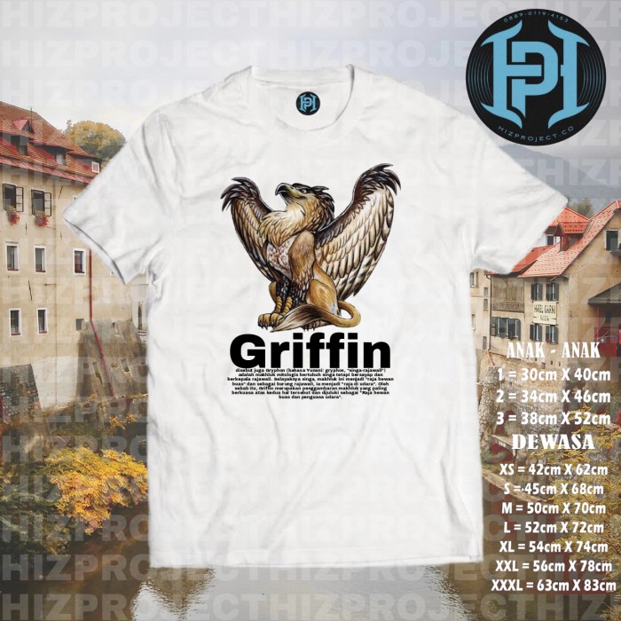 T-SHIRT GRIFFIN MITOLOGI DEWA YUNANI KUNO KAOS TERBARU hizproject