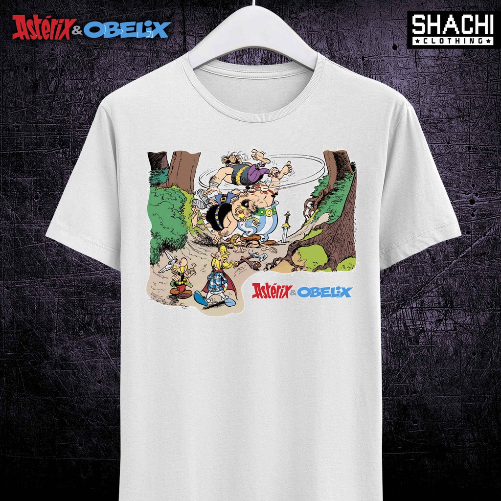 T Shirt Kaos Komik Jadul ASTERIX & OBELIX 08 - Premium White NSA