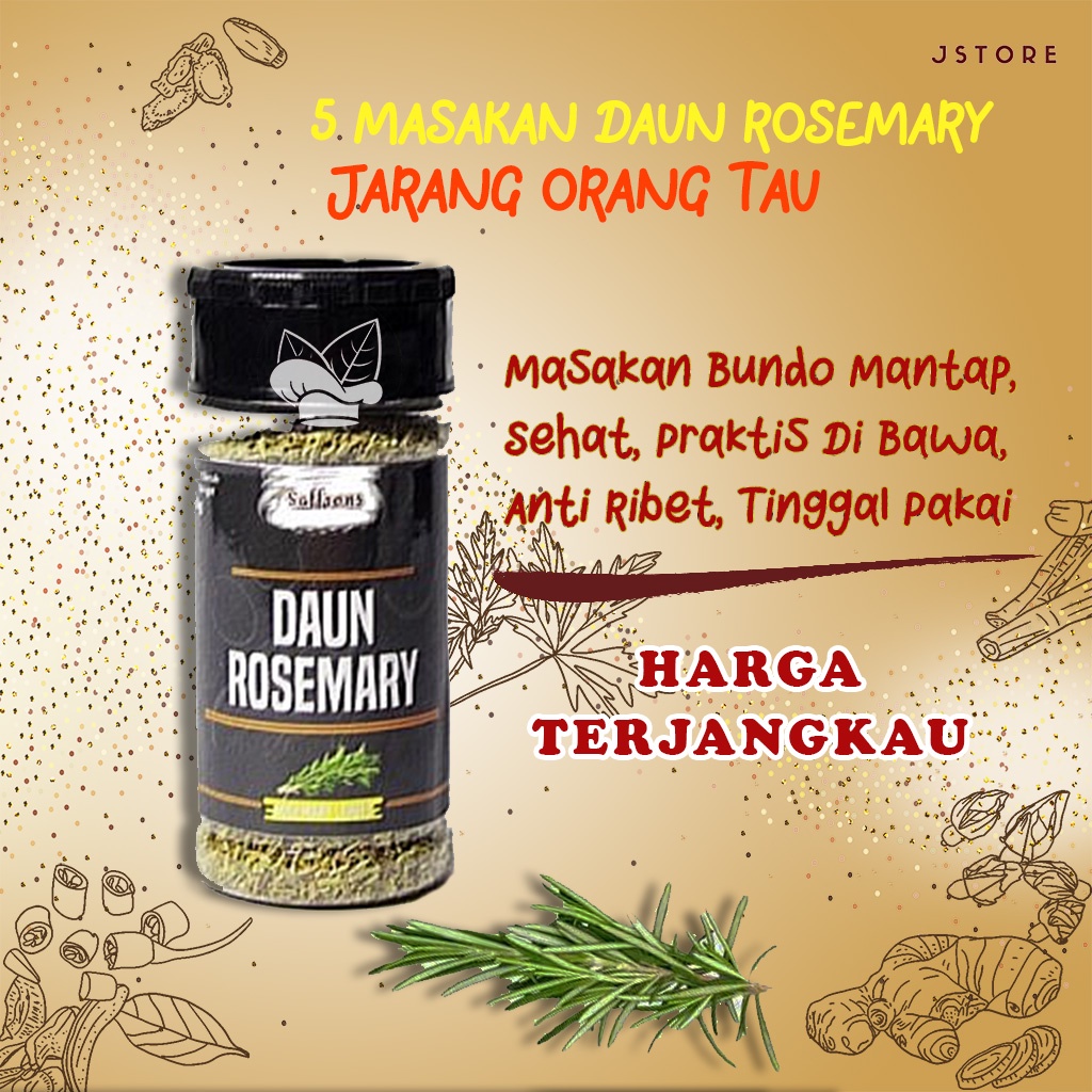 

Daun Rosemary Kering Bumbu Masak Dapur Bumbu Rempah Herbal Rosemary Leaves Premium Quality 30g