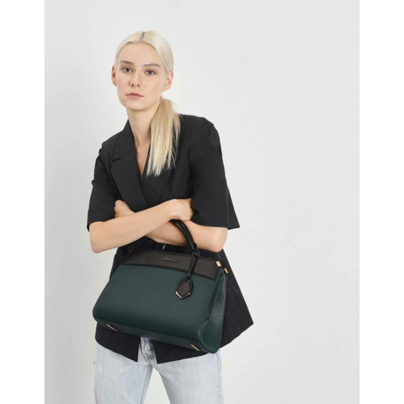 12.12 SALE | CK Metallic Edge Top Handle Bag