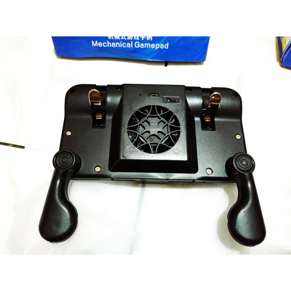 Foldable Smartphone Cooler Gamepad with Active Cooling Fan