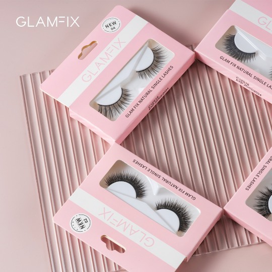 GLAMFIX Natural Single Lashes | 3D | Volume | Bulu Mata Palsu