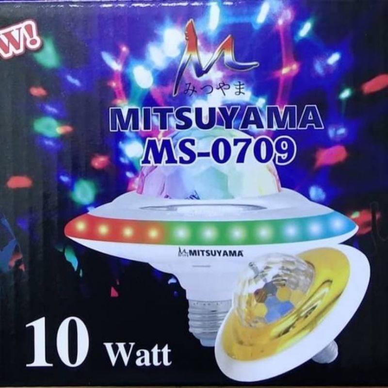 Lampu Led Speaker Bluetooth UFO Lampu Disco 10 watt Mitsuyama