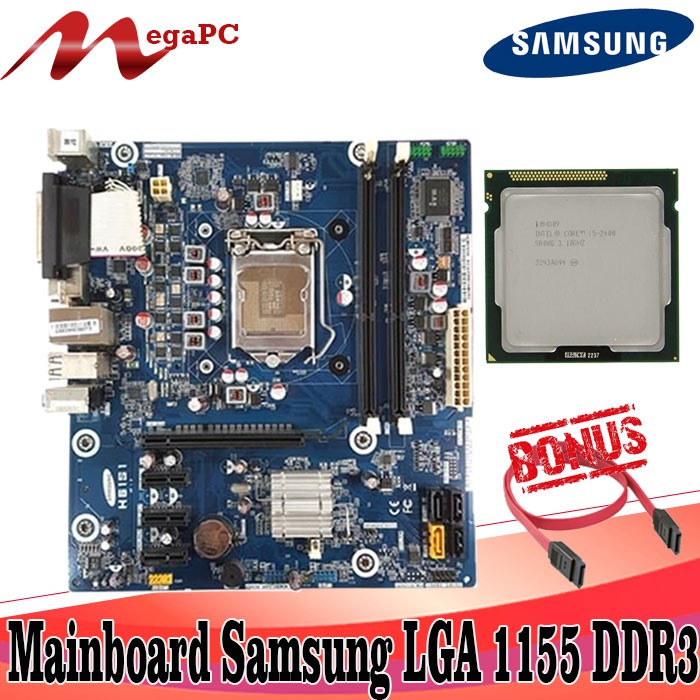 Mainboard Samsung lga 1155 ddr3 + Processor ci5 2400 Bonus Kabel Sata