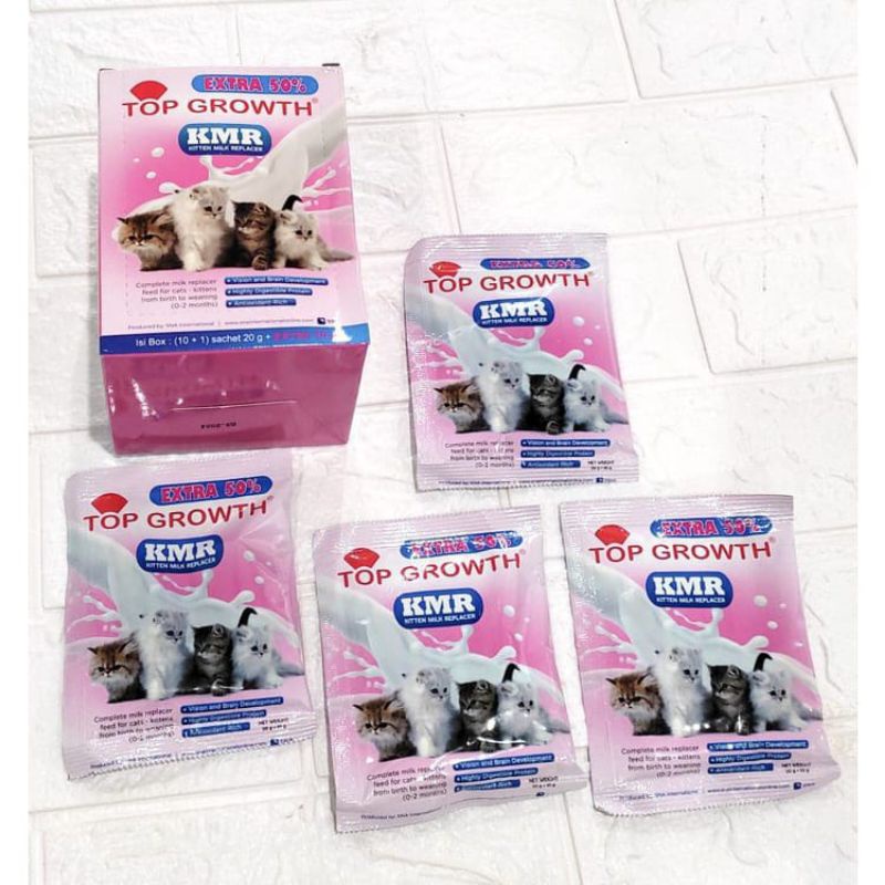 TOP GROWTH 1 Sachet (30gr) Susu Anak Kucing / Susu Kucing