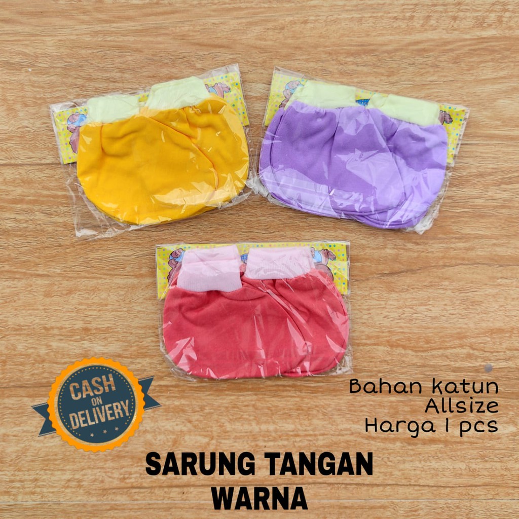 Sarung tangan bayi dan kaos kaki bayi WARNA perlengkapan bayi lahir