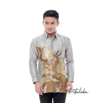 Kemeja Batik Semi Sutra Silky Premium Puring Istimewa