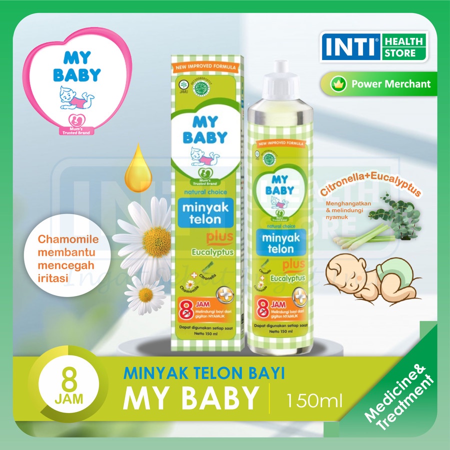 My Baby | Minyak Telon Plus 150 ml | Minyak Telon Bayi 150 ml My Baby