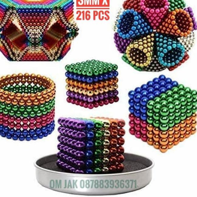 ¯ QBP Bola magnet warna / Magnetic Ball / magnet ball 216pcs 3mm ✿