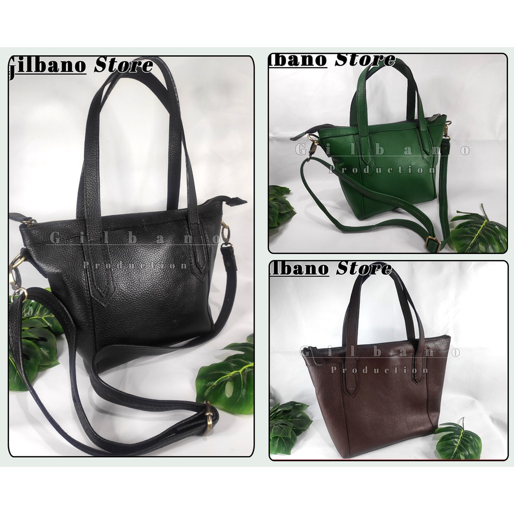 ( SIZE S) TAS TOTE TAS KULIT WANITA 100% KULIT GARUT ASLI