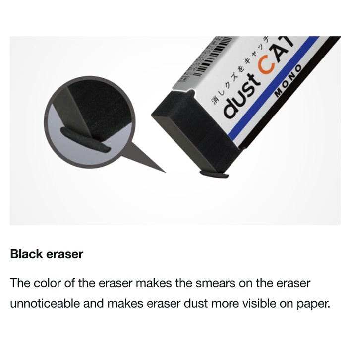 

Unik Penghapus Eraser Tombow Dust Catch En Ec - Hitam Hemat