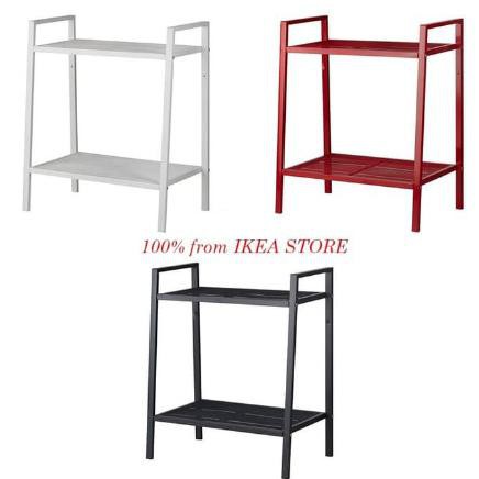 Rak Pot Bunga Susun Besi / Rak Pot Besi 2 Susun - Merah Tataviolashop