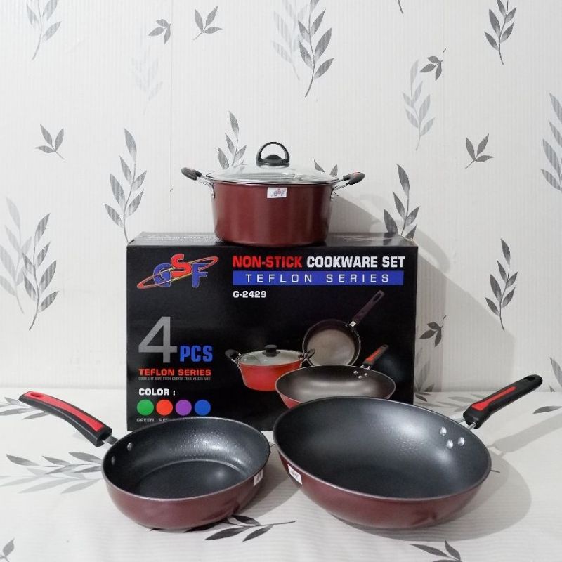 Panci set isi 3 GSF enamel cookware set