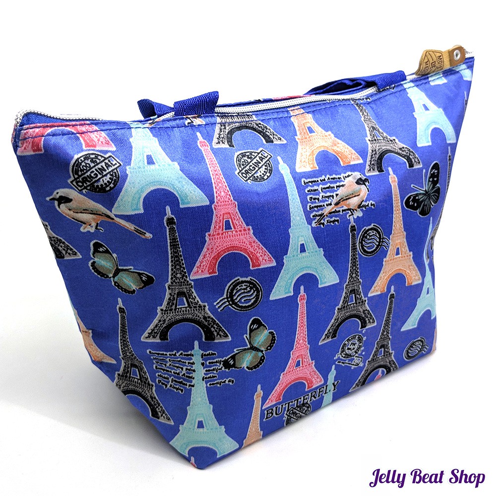 Tas Teng-teng iNSULATED PARIS BIRU tote bag / goodie bag / totebag