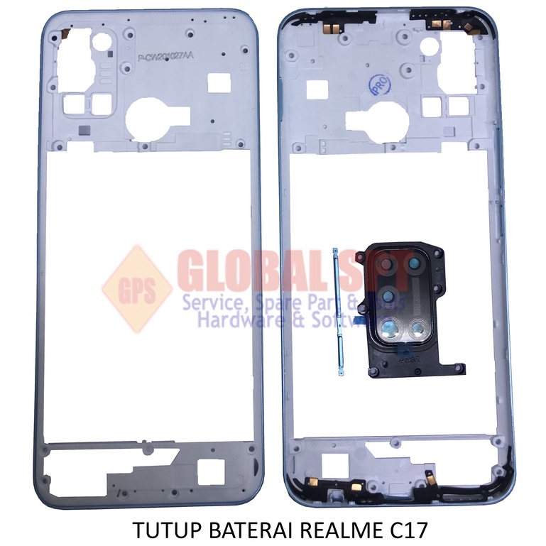 TUTUP BATERAI REALME C17 / BEZEL BATERAI