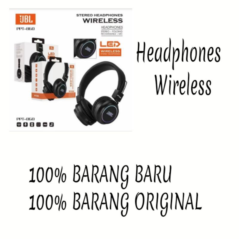 Headphones wireless JBL LED PPT860