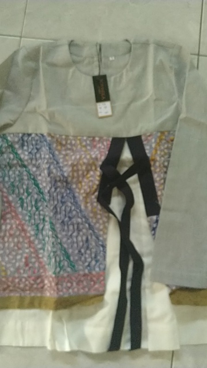 Atasan Batik Wp 196 Abu-abu