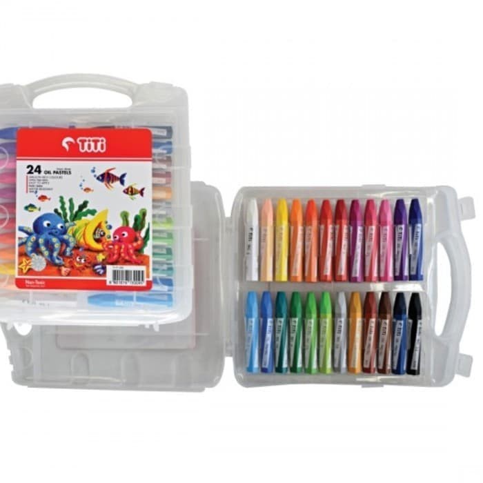 

PASTEL-DRY-OIL- KRAYON TITI 24 WARNA⠀⠀⠀⠀⠀ -OIL-DRY-PASTEL.