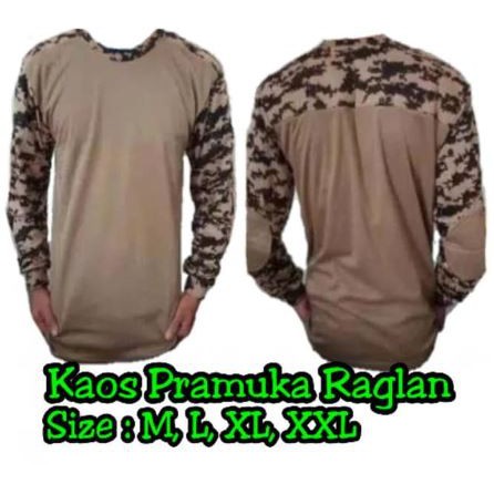 Kaos Baju Pramuka Scout Raglan PDL grosir