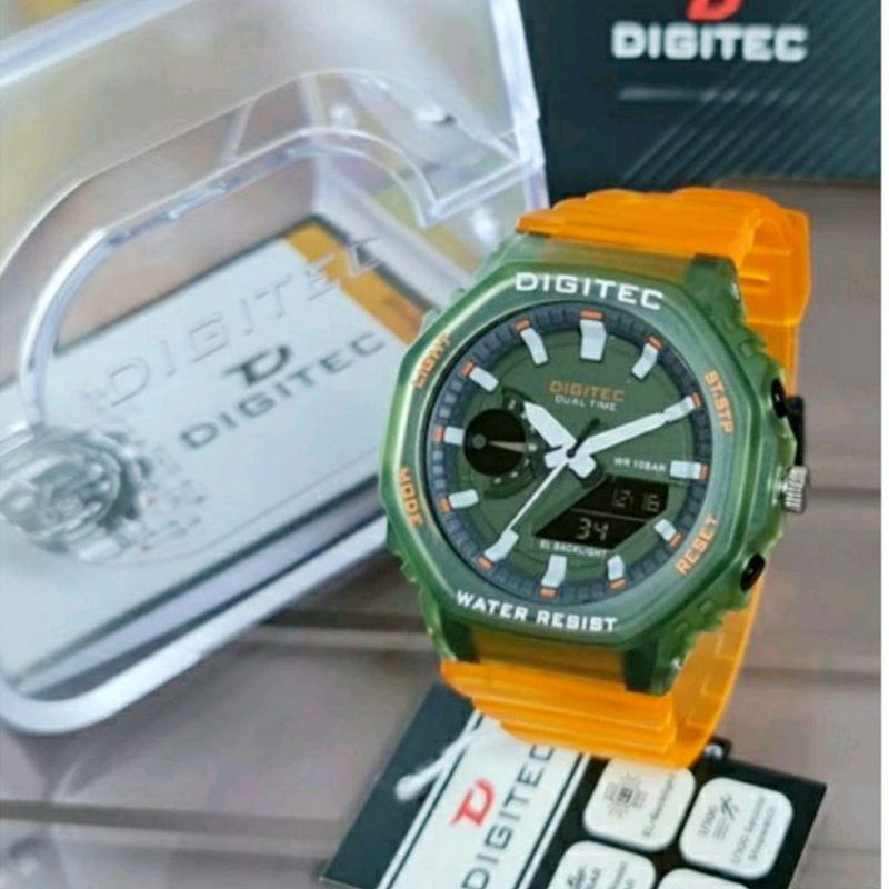 Digitec 3119 Outdoor Jam Tangan DG 3119 Ga2100 Jam Tangan Pria Rubber Dualtime Anti Air Waterproof