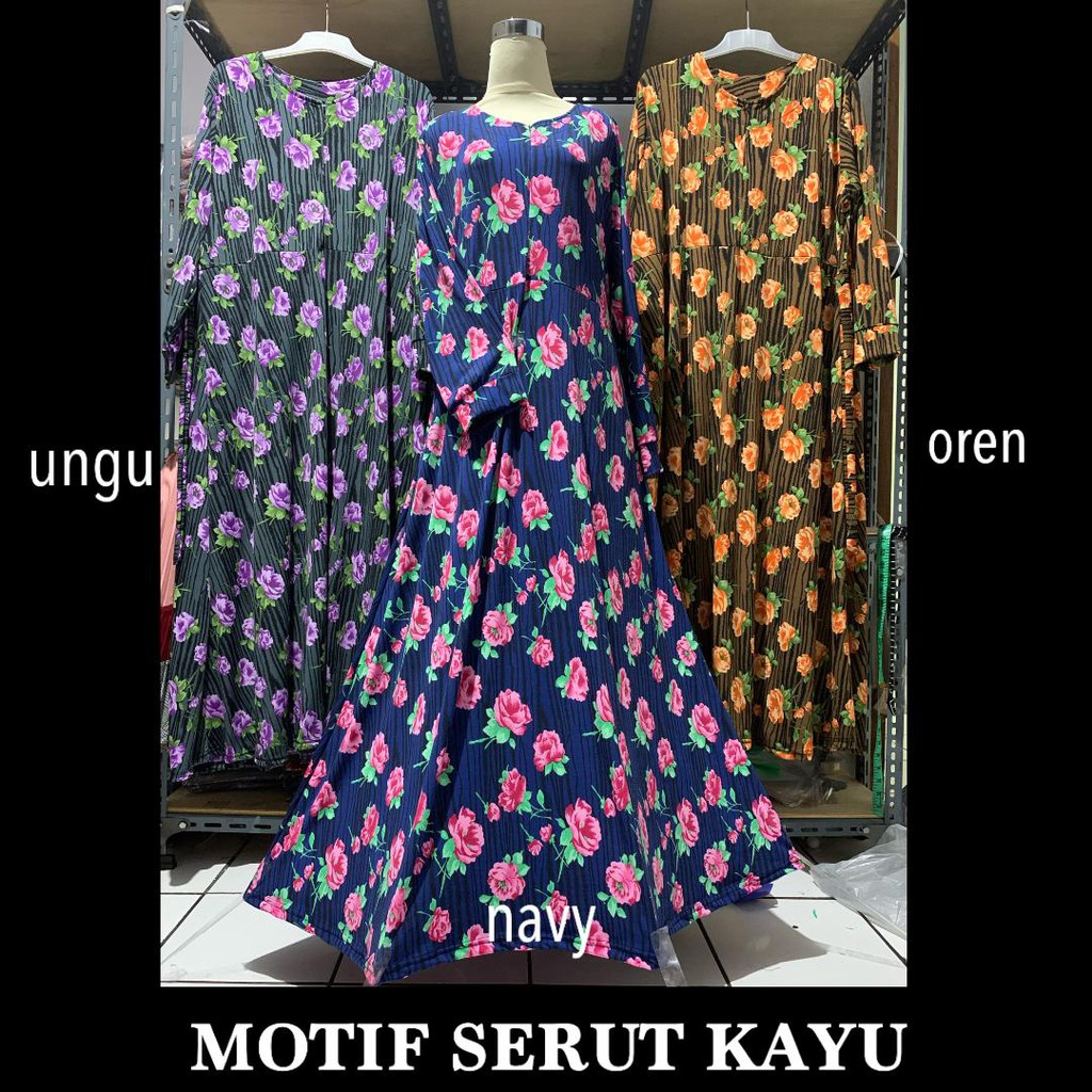 GAMIS JERSEY MOTIF JUMBO XXL BUNGA BUSUI MUSLIM IBU UKURAN BESAR BATIK MURAH ADEM GROSIR MUSLIMAH