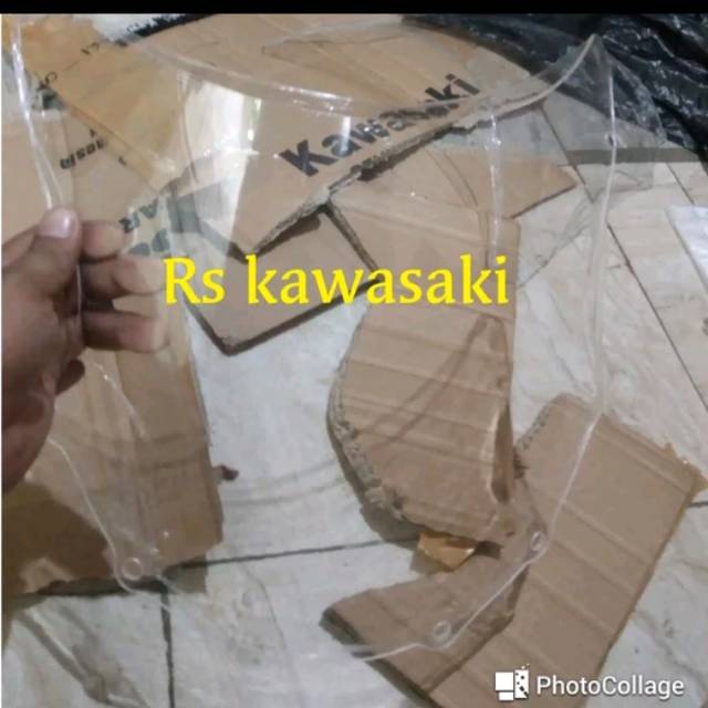 Kaca winsil atau visor ninja rr old bening
