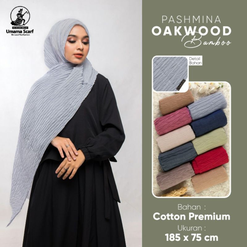 GROSIR HIJAB Pashmina Oakwood Bamboo by Umama Scarf