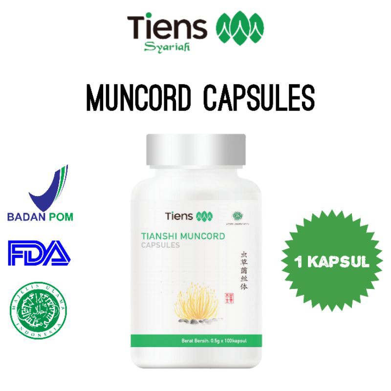 TIENS Muncord Kapsul - Produk Imunitas Tubuh - Anti Covid - Ecer 1 Kapsul ORI