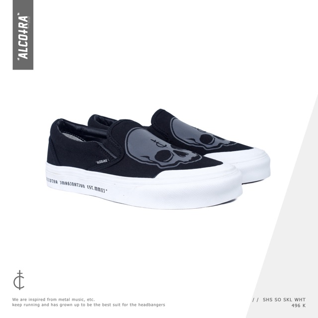 SEPATU SLIPON PUTIH / SHS SO SKL WHT