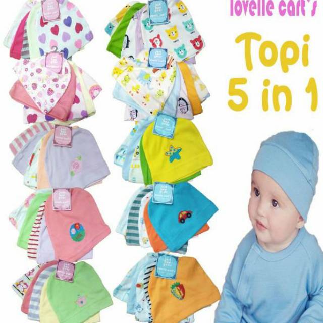 Topi cater's love &amp; cater's honey 5in1 termurah!!!! NEWBORN BUAT BABY BARU LAHIR