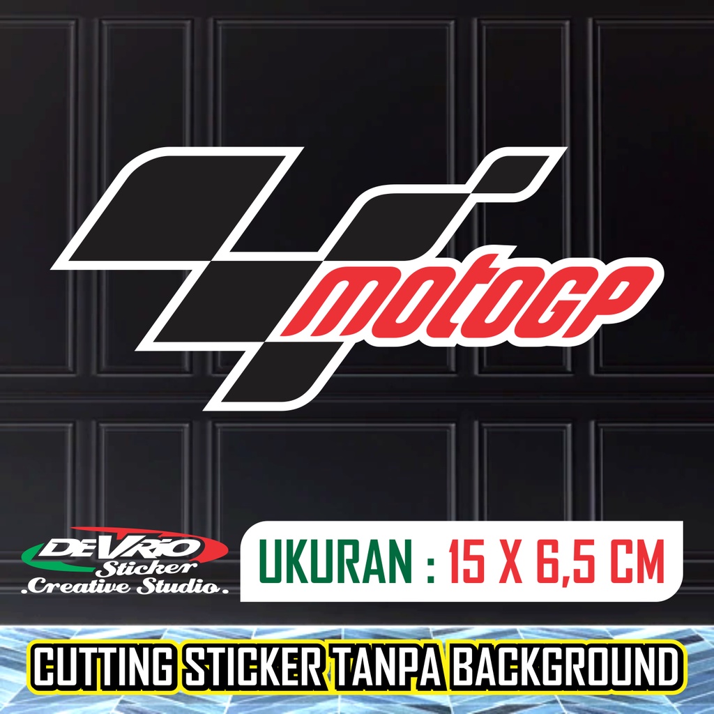 Stiker Logo Moto GP Motogp (Cutting Sticker Custom Suka Suka) Motor, Mobil, Kaca, Helm, Helmet