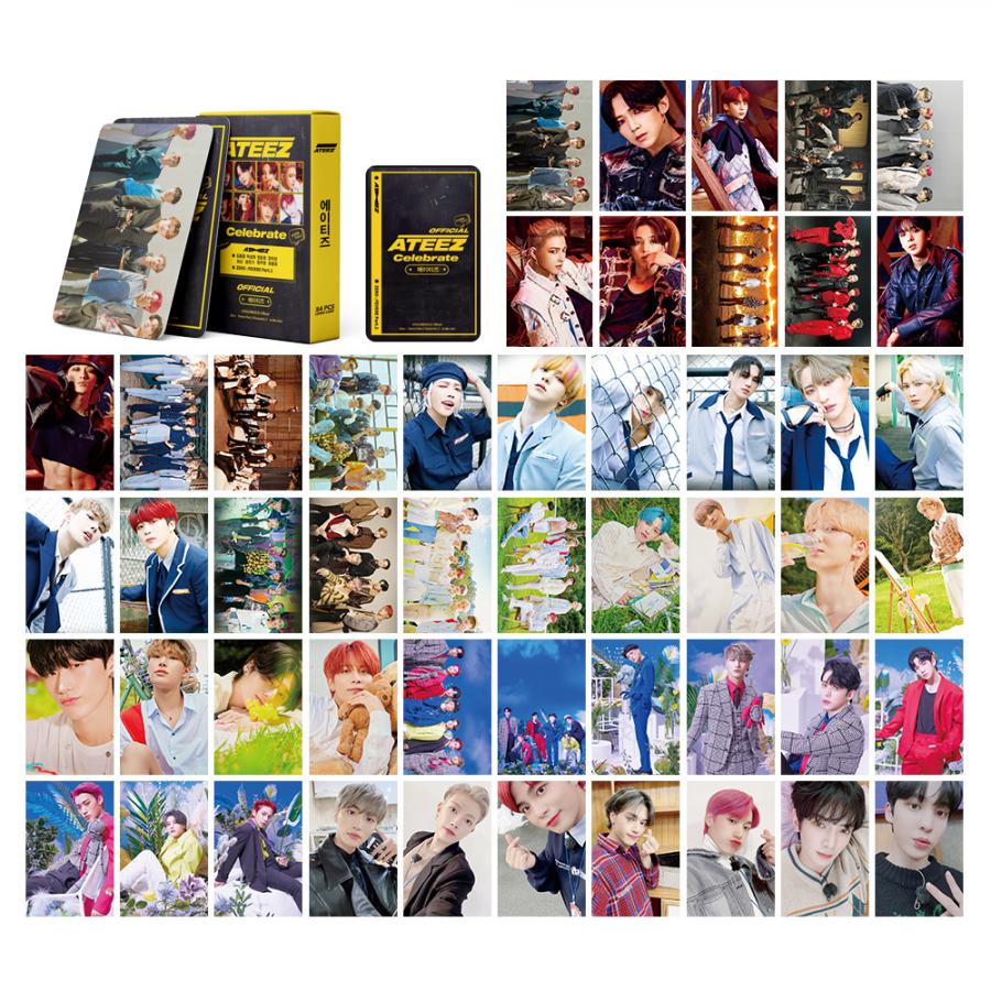 54pcs / box Kartu Pos LOMO Foto ATEEZ Nol FEVER Part 3