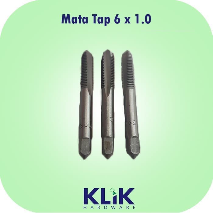 SKC Mata Tap M6 x 1.0 - Hand Tap 6 x 1.0 isi 3 Pcs