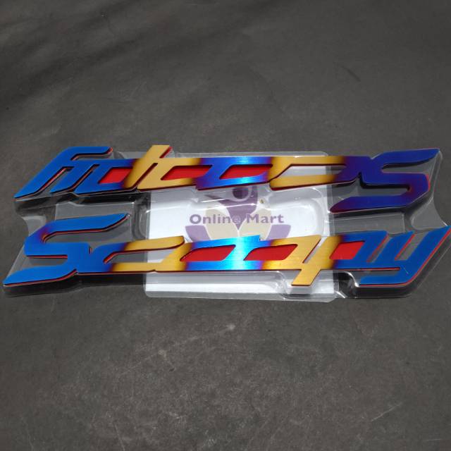 Emblem two-tone Honda matic scoopy tulisan scoopy Twotone