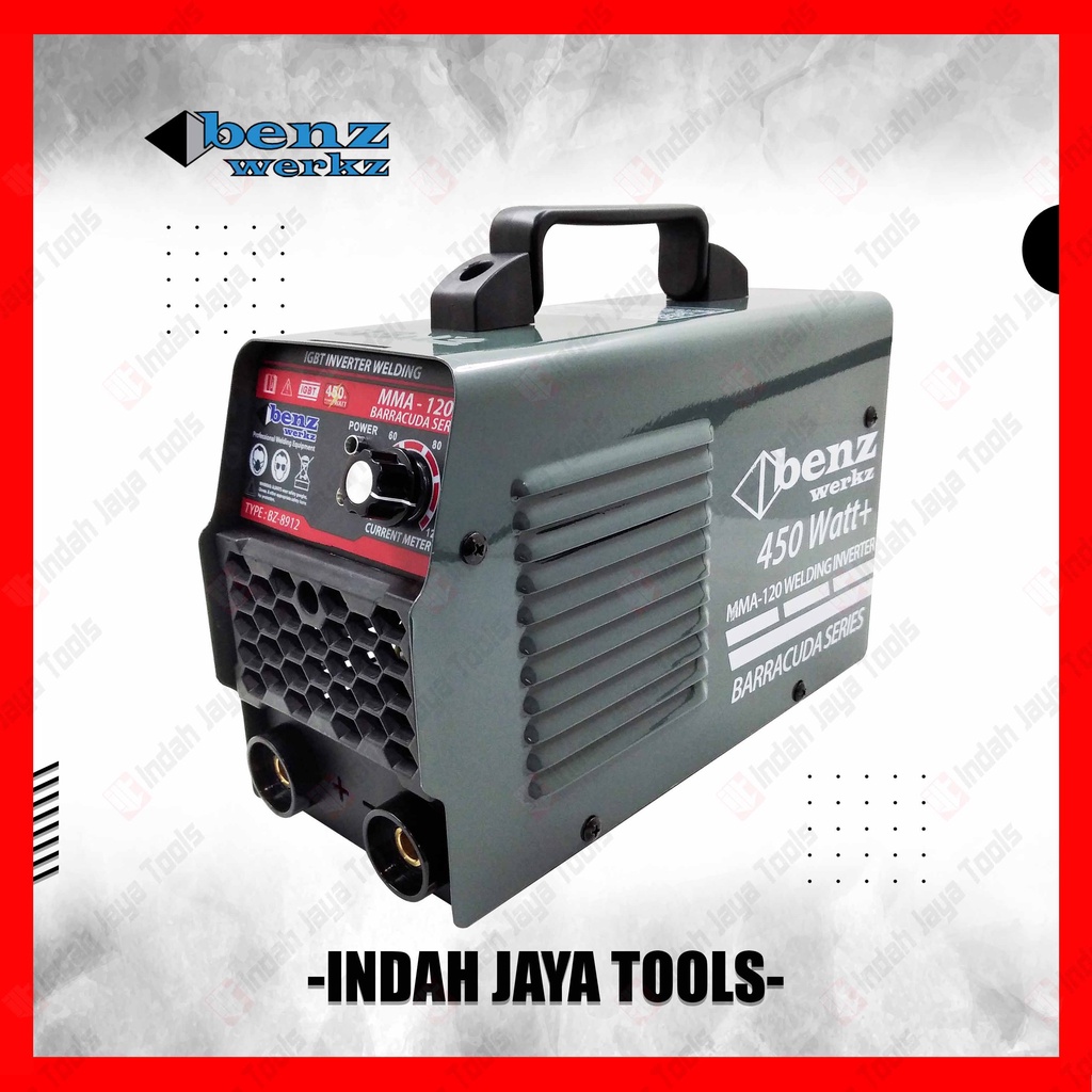 BENZ BZ-8912 BARRACUDA Mesin Las 120 A 450 Watt - Travo Inverter