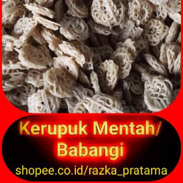 

Kerupuk mentah/Babangi Gurih dan enak 1/2 kg