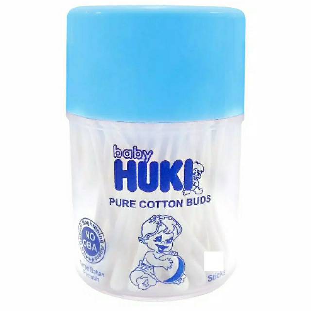 HUKI cotton bud pot isi 100 (dewasa)