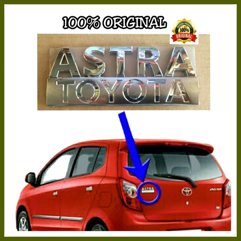 Emblem Logo Astra Toyota Agya ORIGINAL