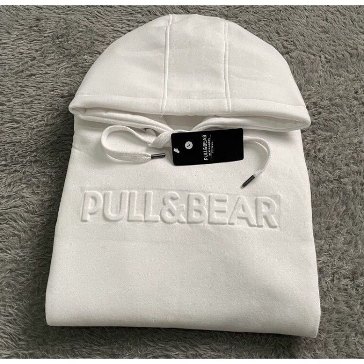 SALE PRODUK BARU - JUMPER HOODIE PULLBEAR 3D EMBOS ARMY TEKS MUNCUL / JAKET PULL&amp;BEAR 3D UNISEX PREMIUM - SWEATER PULL AND BEAR