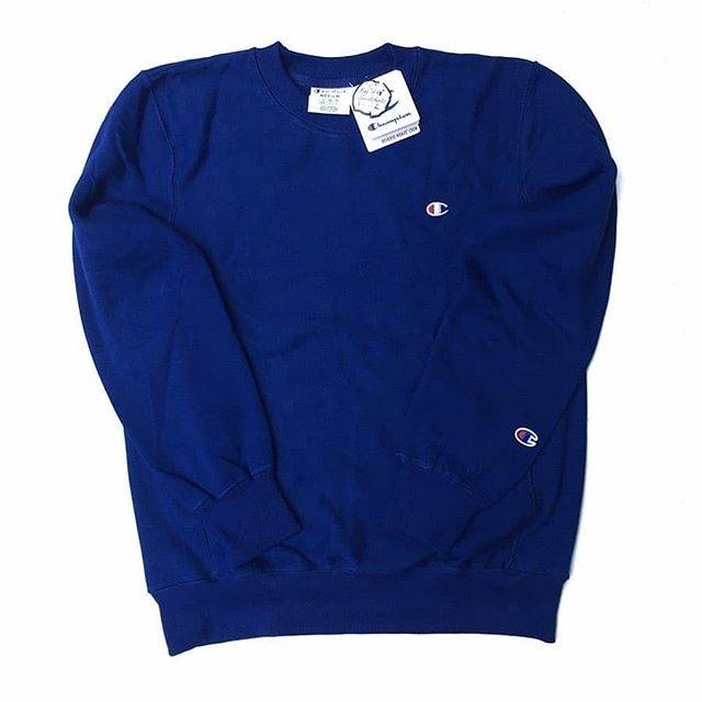 dark blue champion crewneck