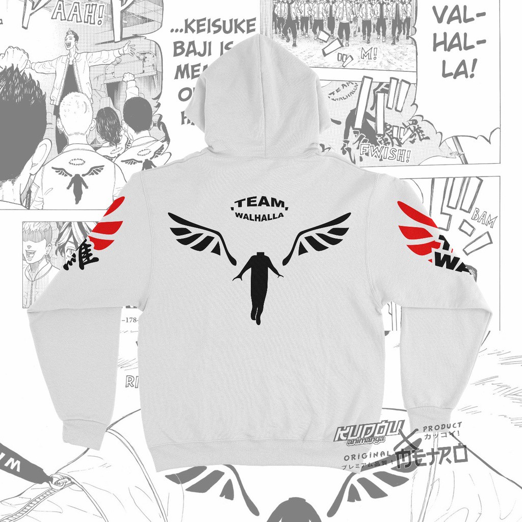 Baru Hoodie VALHALLA ANIME Hoodie Jaket Sweater TOKYO MANJI GANG/ Jaket Valhalla