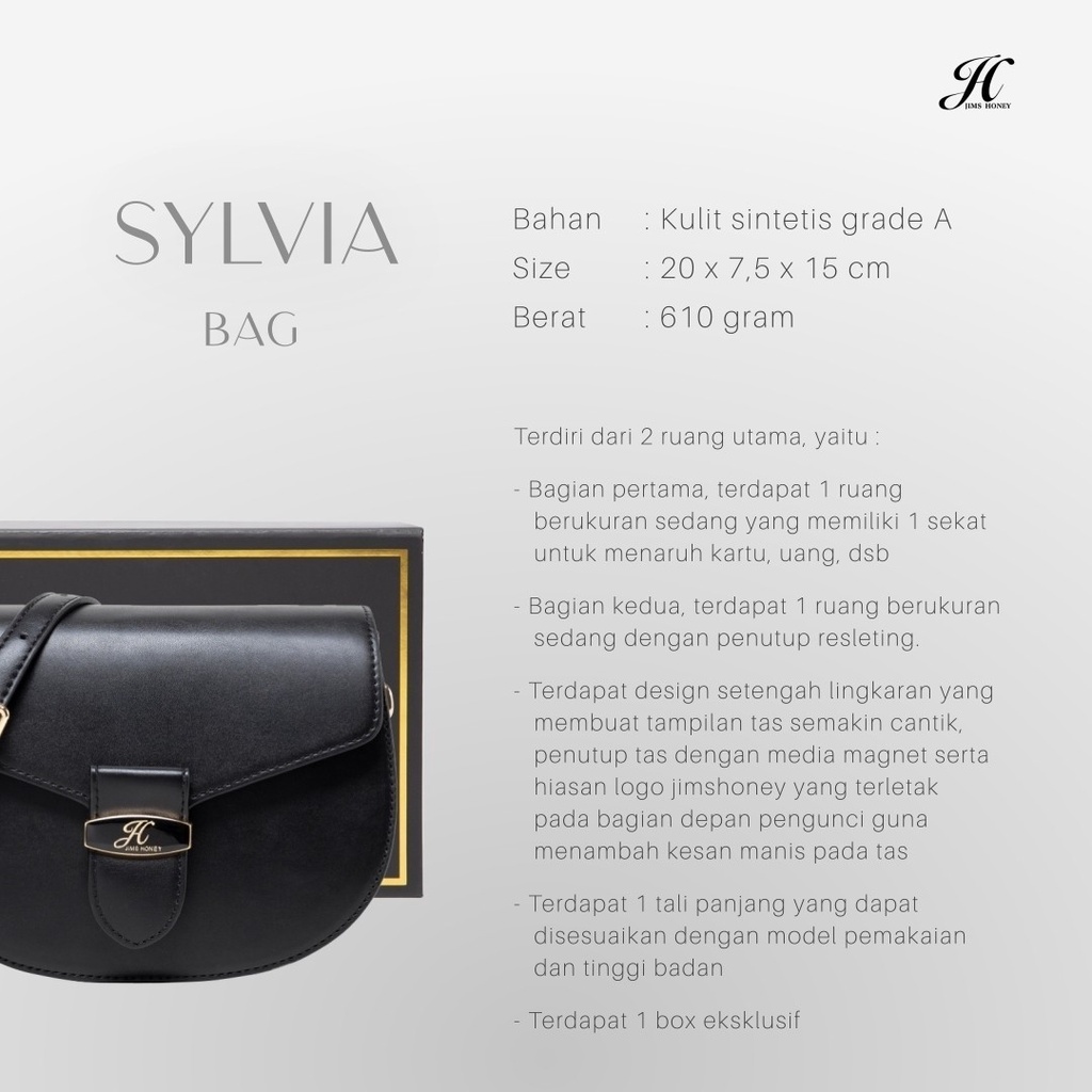 JIMSHONEY TAS SELEMPANG WANITA SYLVIA BAG (FREE EXCLUSIVE BOX)