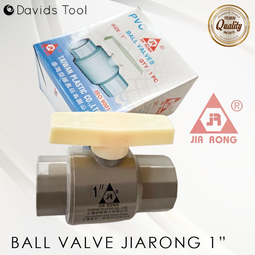 Stop Kran Ball Valve Pvc Jiarong 1 inch