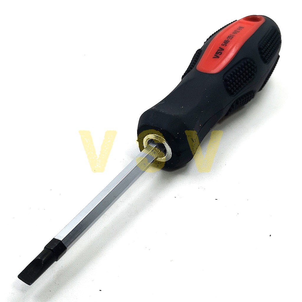 VSV Two way screwdriver 125mm rubber / obeng bolak balik /plus min