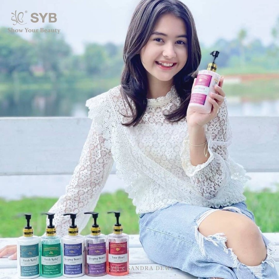 ✿ MADAME ✿ SYB x SANDRA DEWI AROMATHERAPHY EXFOLIATING SHOWER GEL SCRUB LOTION BRIGHTENING