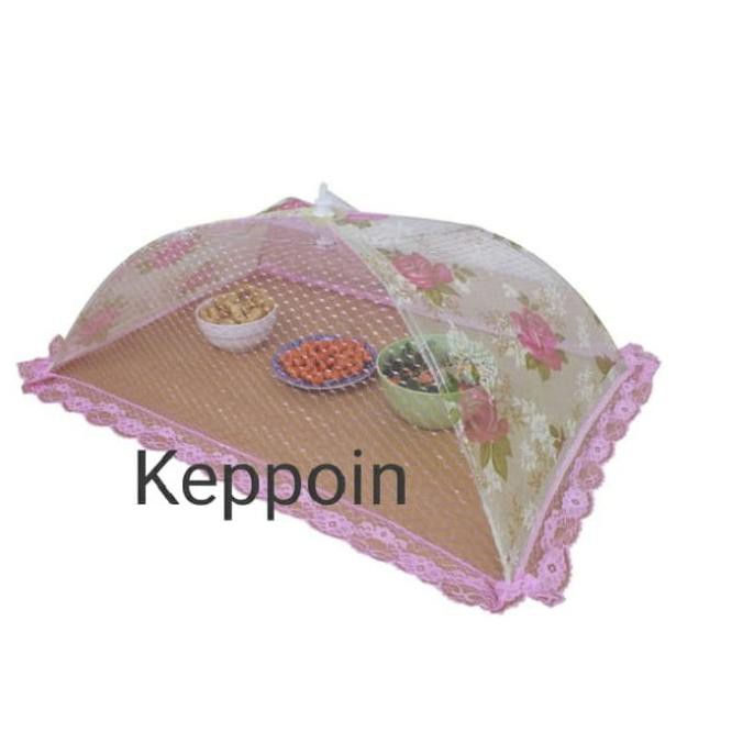 Wow Tudung Saji Lipat Segi Besar Warna Mix Terbatas
