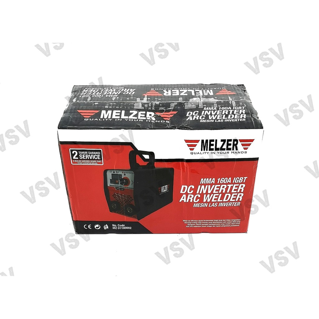 Melzer Mesin Las MMA160A IGBT Trafo Las Mesin Las inverter Welding